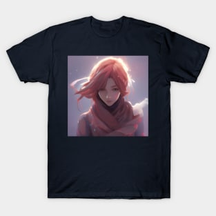 Beaux Animes Art Japanese Girl Illustration Design T-Shirt